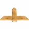 Ekena Millwork Eugene Rough Sawn Timber Gable Bracket, Western Red Cedar, 36"W x 23"H x 2"D x 6"F, 15/12 Pitch GBW036X23X0206EUG00RWR - alternate 4